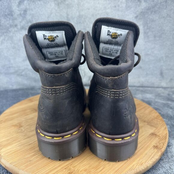 Vintage Dr. Martens Boots Mens Size UK 5 Steel Toe Safety Made England 7735 00s main image 4